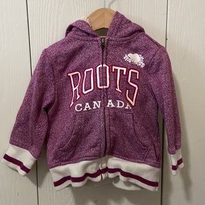 Roots Fuchsia Marled Hoodie with Ears